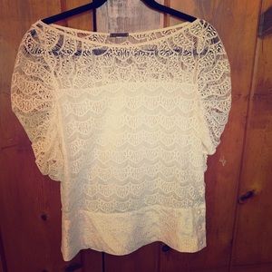 Loeffler Randall lace off the shoulder sz 8 blouse
